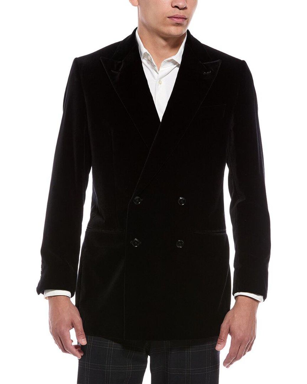 BLK DNM Black Velvet Blazer for men