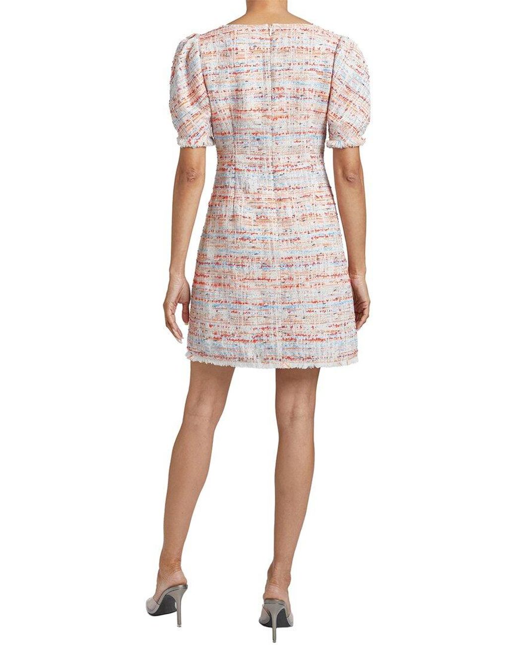 Santorelli Multicolor Bianca Tweed Shift Dress