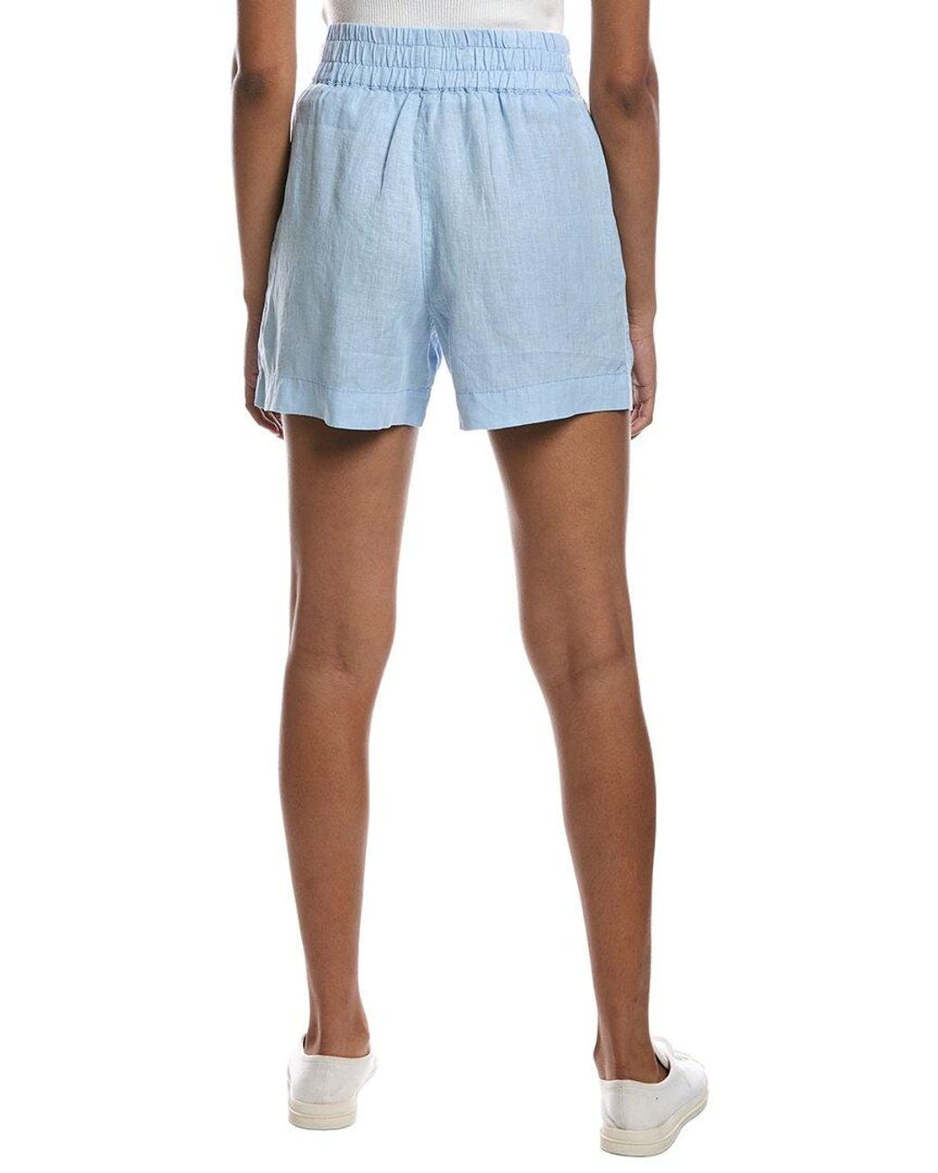 Michael Stars Blue Mavis Linen Short