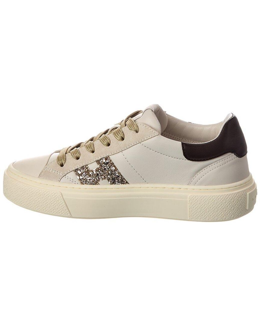 Hogan Natural Crosswind Leather Sneaker