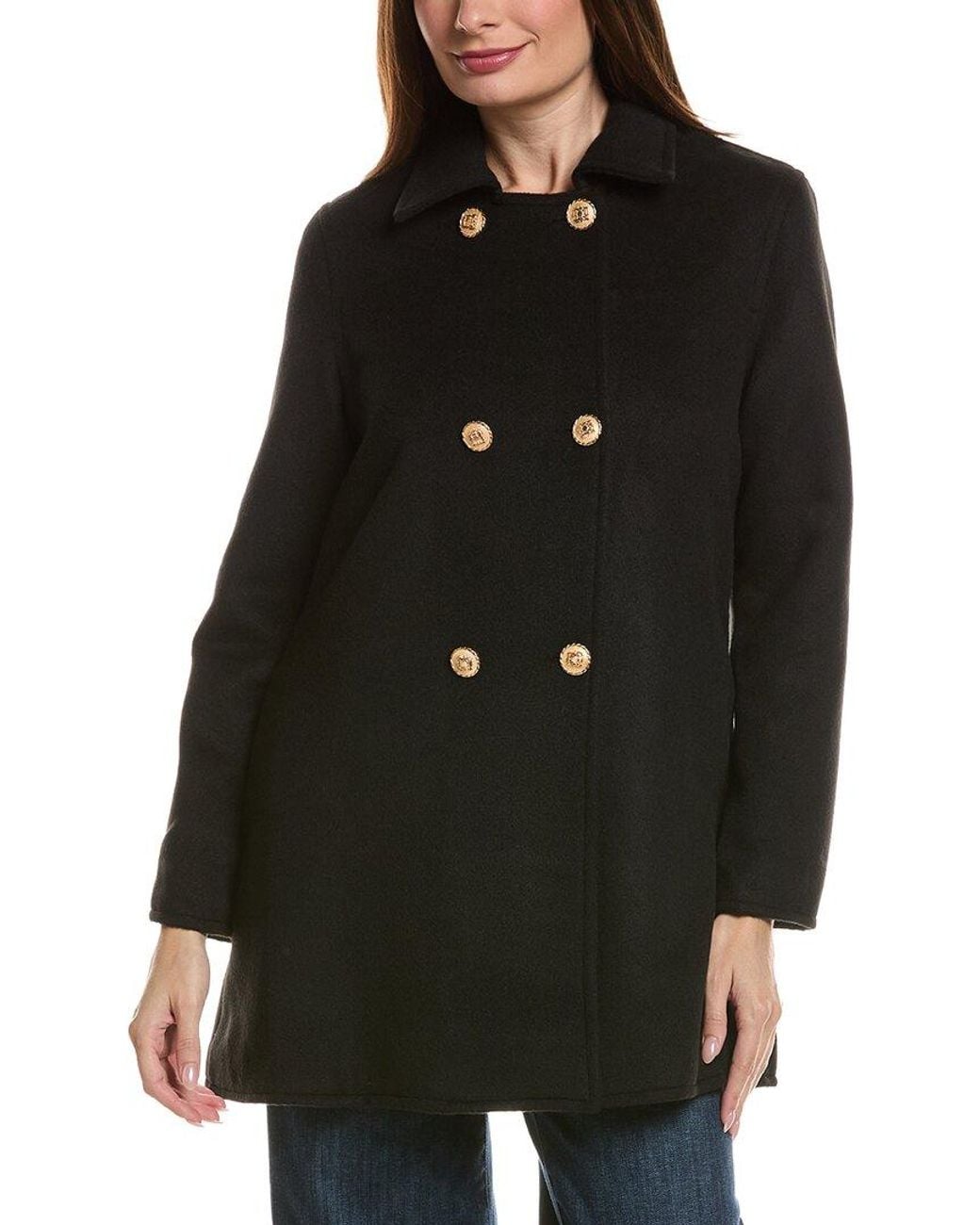 Pascale La Mode Black Trench Medium Coat