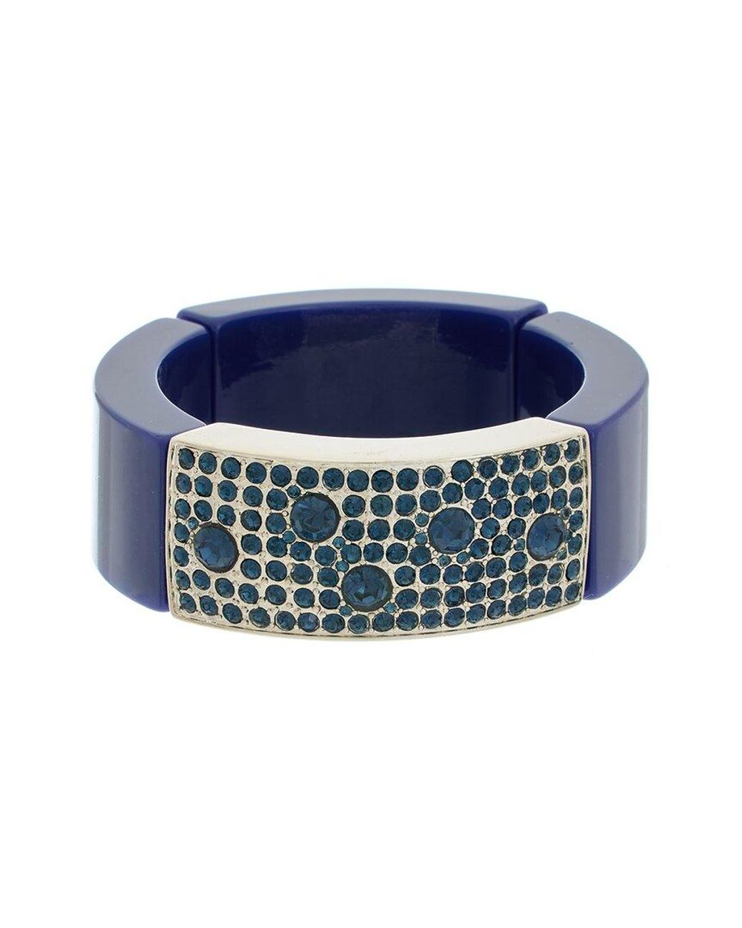 Kenneth Jay Lane Blue Stretch Bracelet