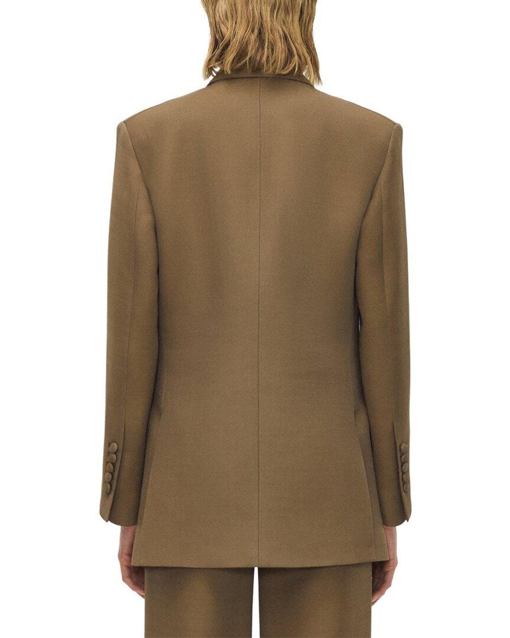 Adam Lippes Green Brody Wool & Silk-Blend Jacket
