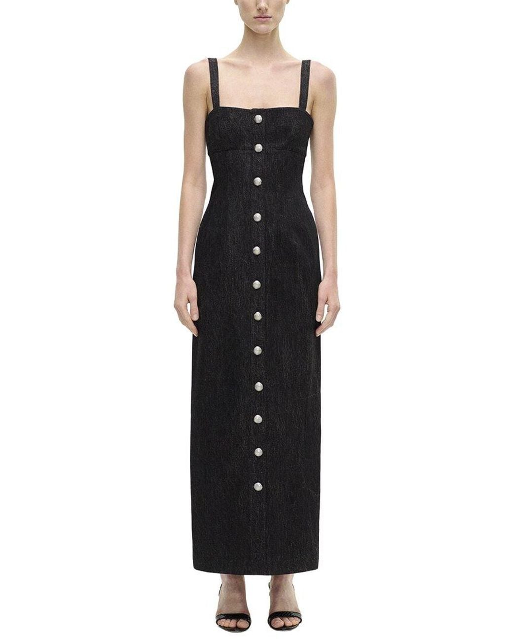 Adam Lippes Black Camille Dress