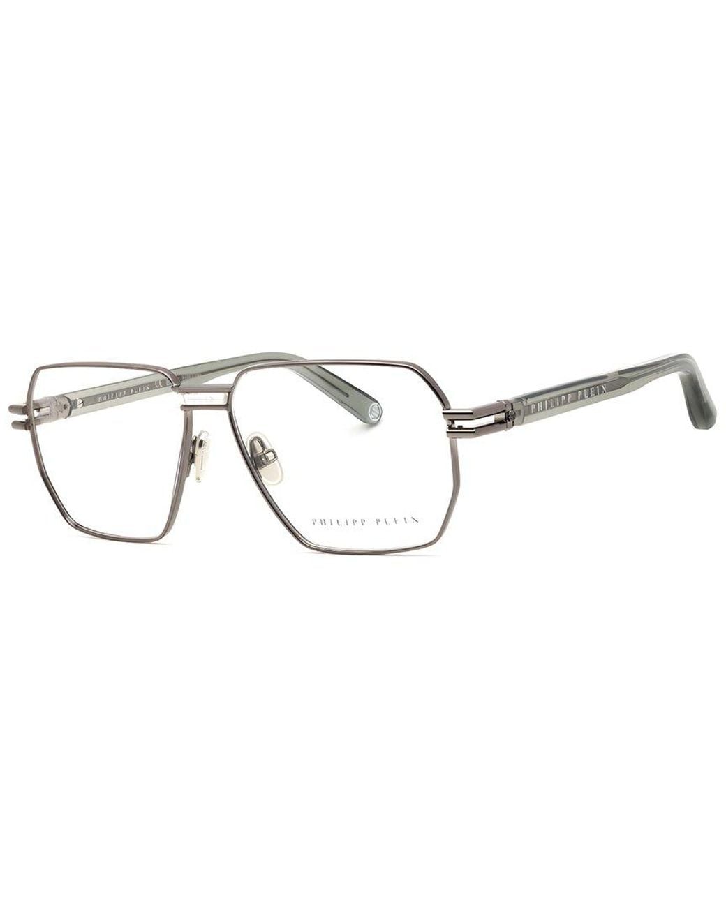 Philipp Plein Metallic 58Mm Optical Frames