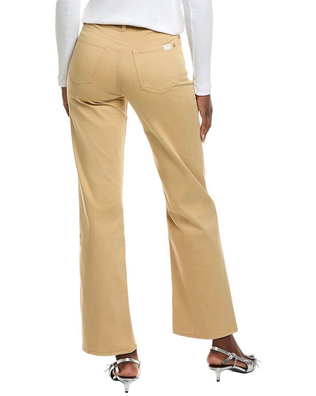 7 For All Mankind Natural Alexa Sateen Bootcut Jean