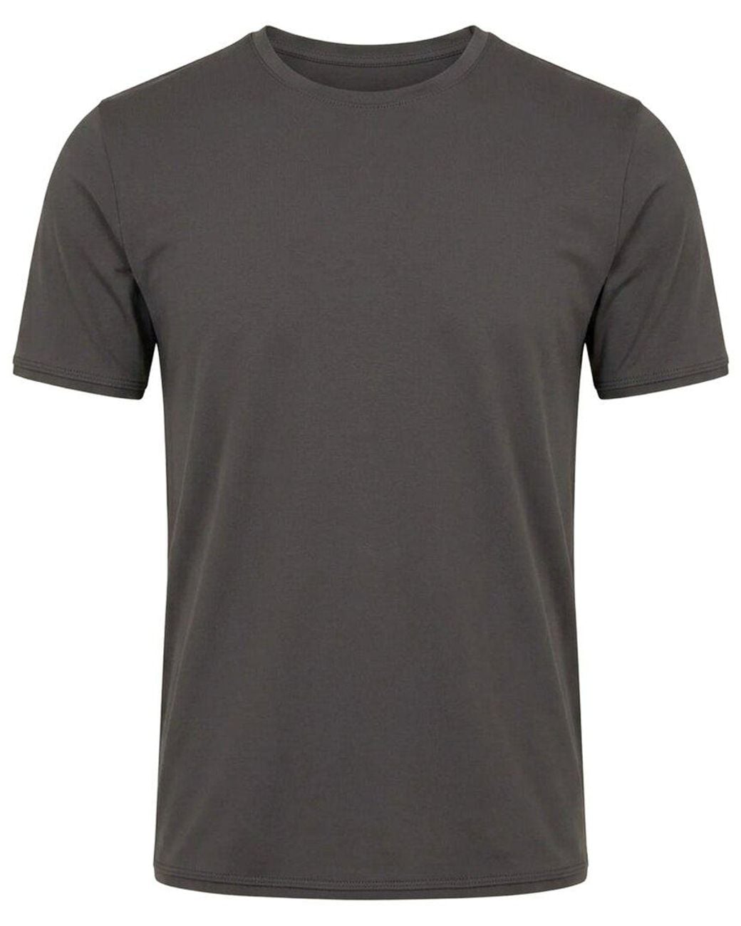 Ron Tomson Gray Tailored Crew T-Shirt for men