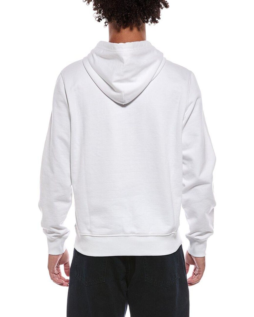 DIESEL White Hoodie for men