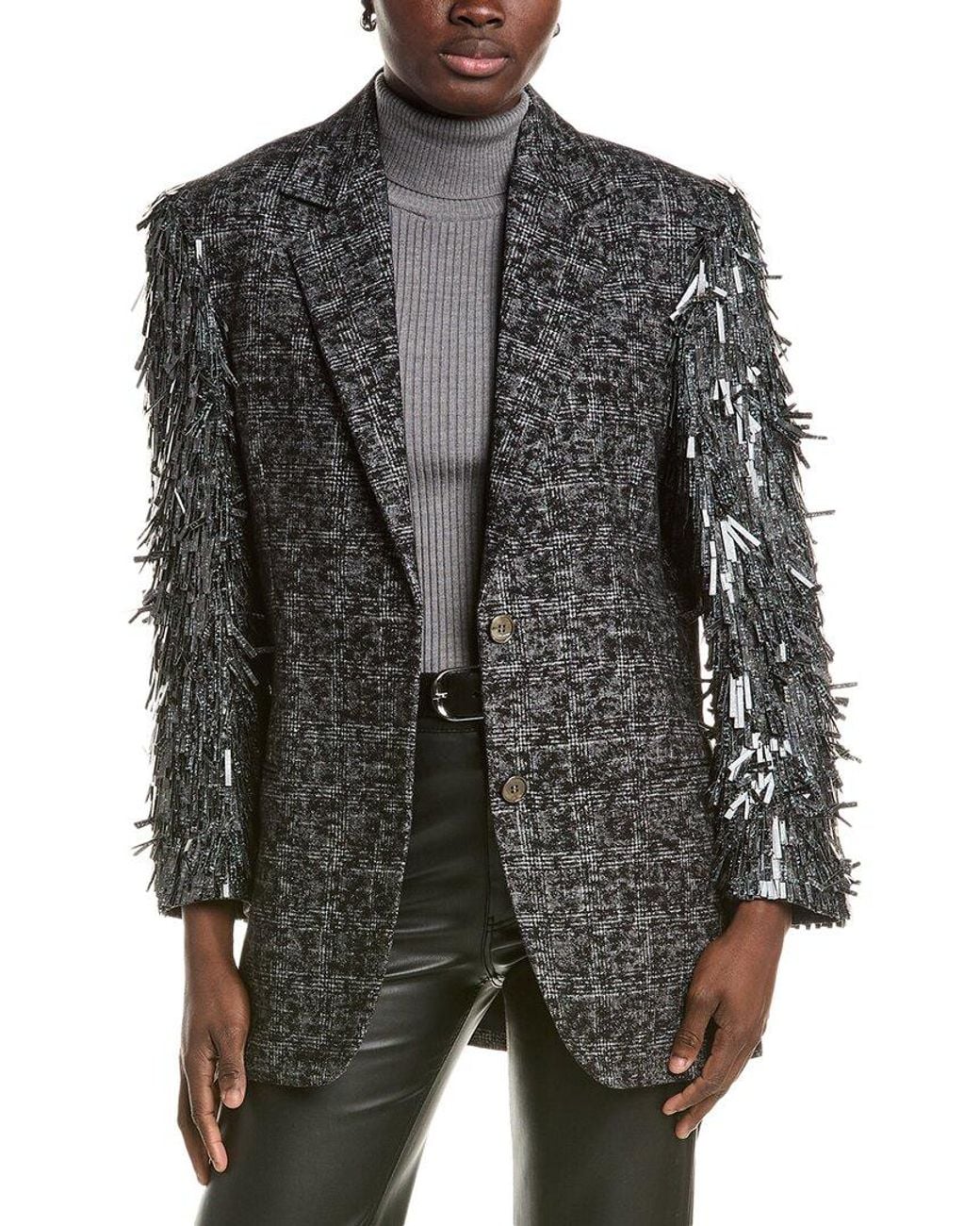 Michael Kors Gray Smudge Ryan Wool Blazer