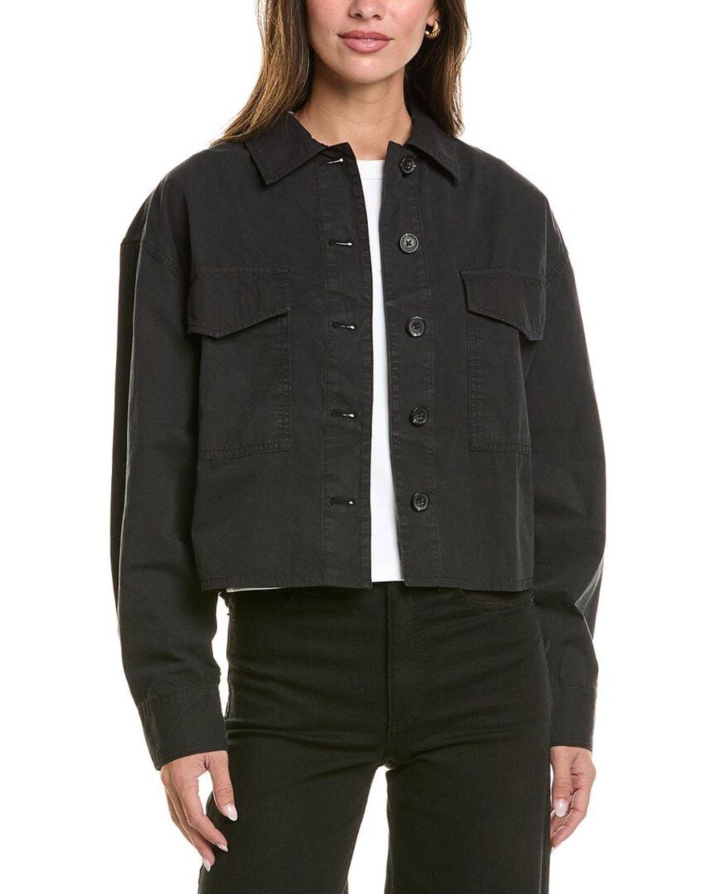 Rag & Bone Black Ramona Shirt Jacket