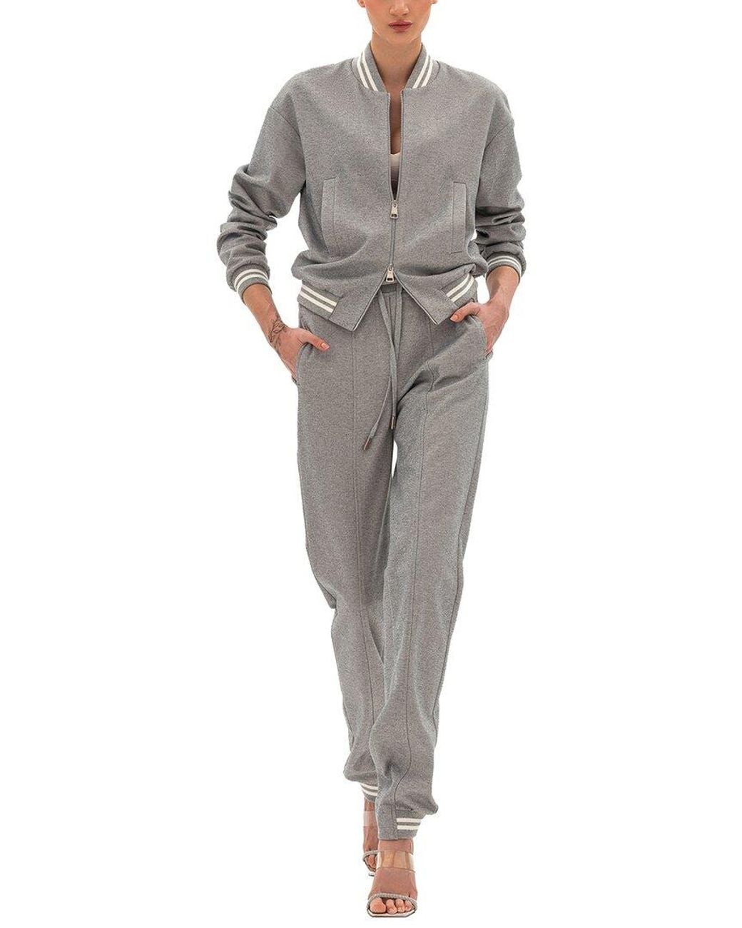 BGL Gray 2Pc Hoodie & Pant Set