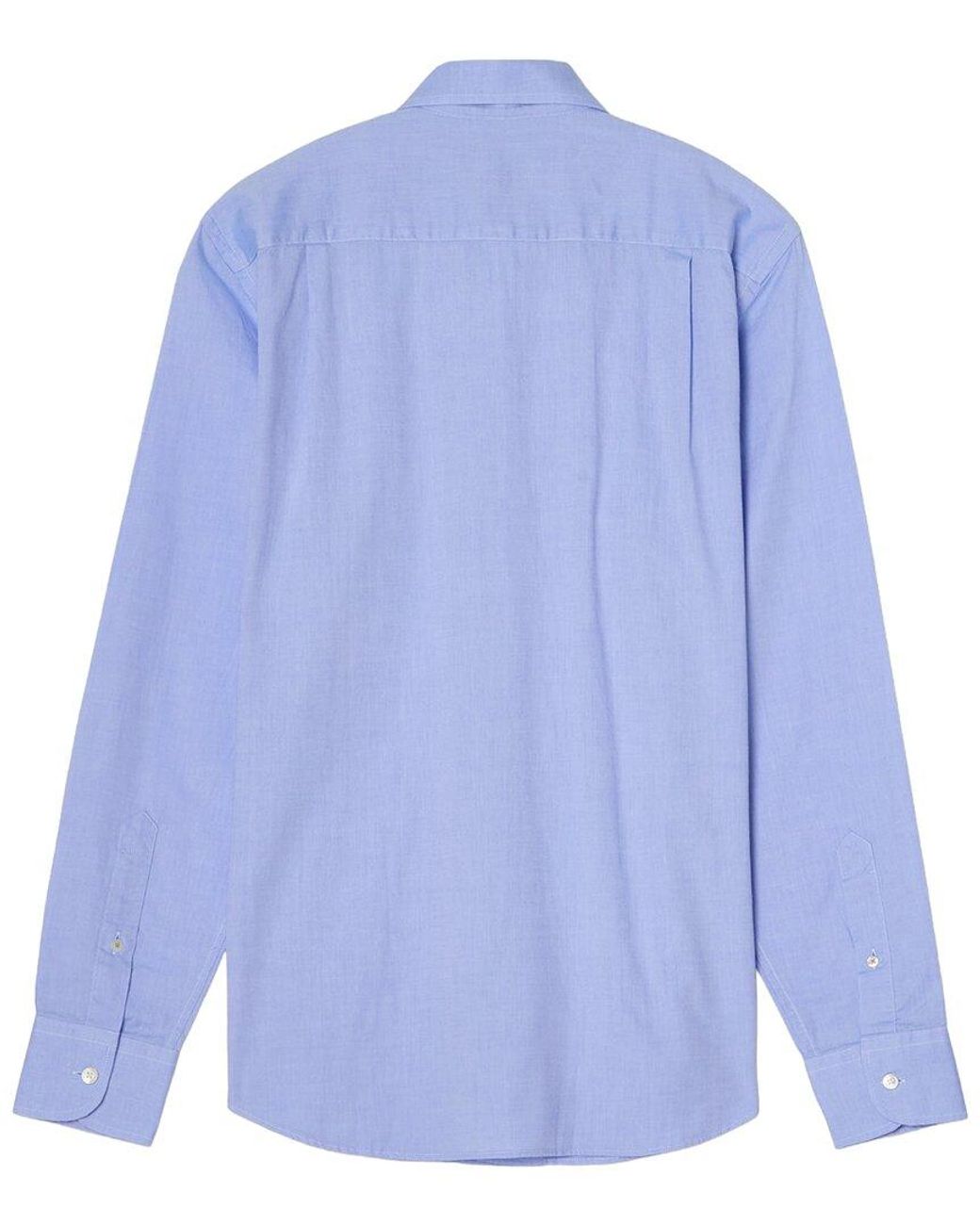 Robert Talbott Blue Morgan Pinpoint Oxford Shirt for men