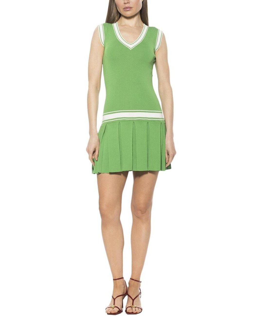 Alexia Admor Green Venus A-Line Dress