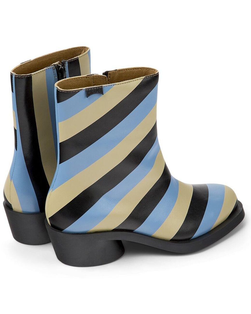 Camper Blue Bonnie Leather Medium Boot