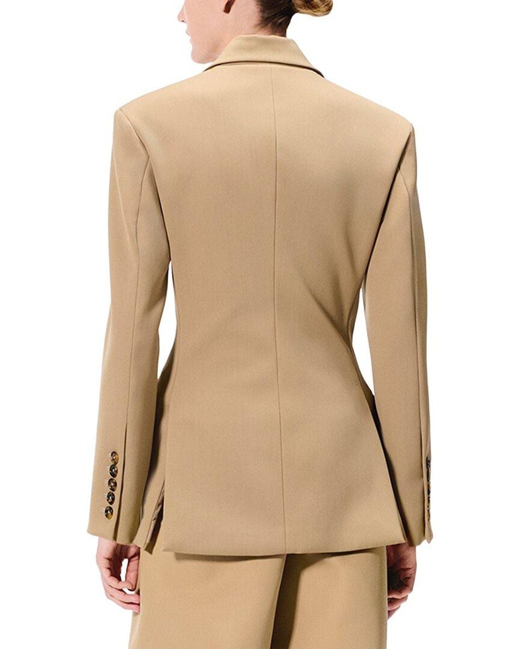 Adam Lippes Natural Luca Wool-Blend Jacket