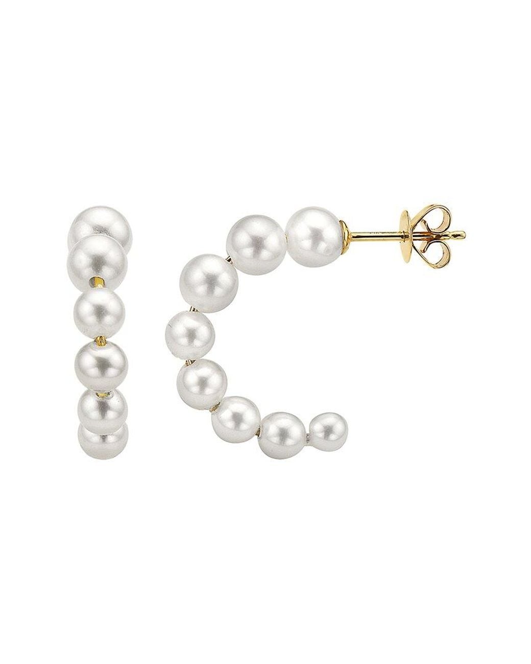 Effy Fine Jewelry White 14K 3,4,5Mm Pearl Earrings