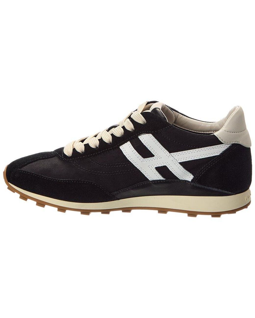 Hogan Black Athletic Suede Sneaker