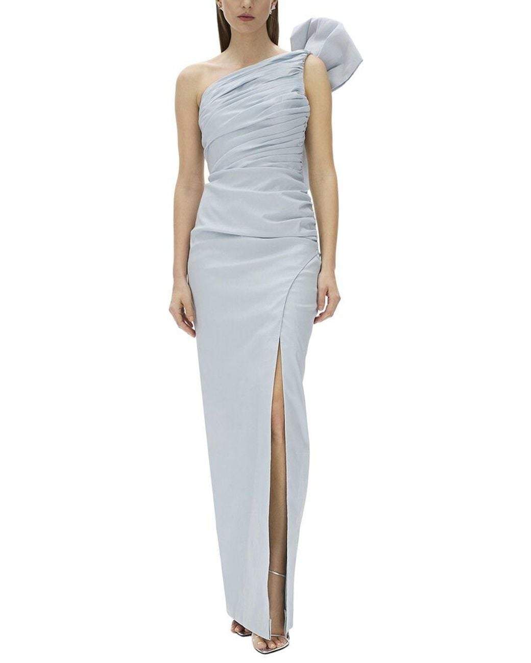 Rachel Gilbert Blue Fitted Gown