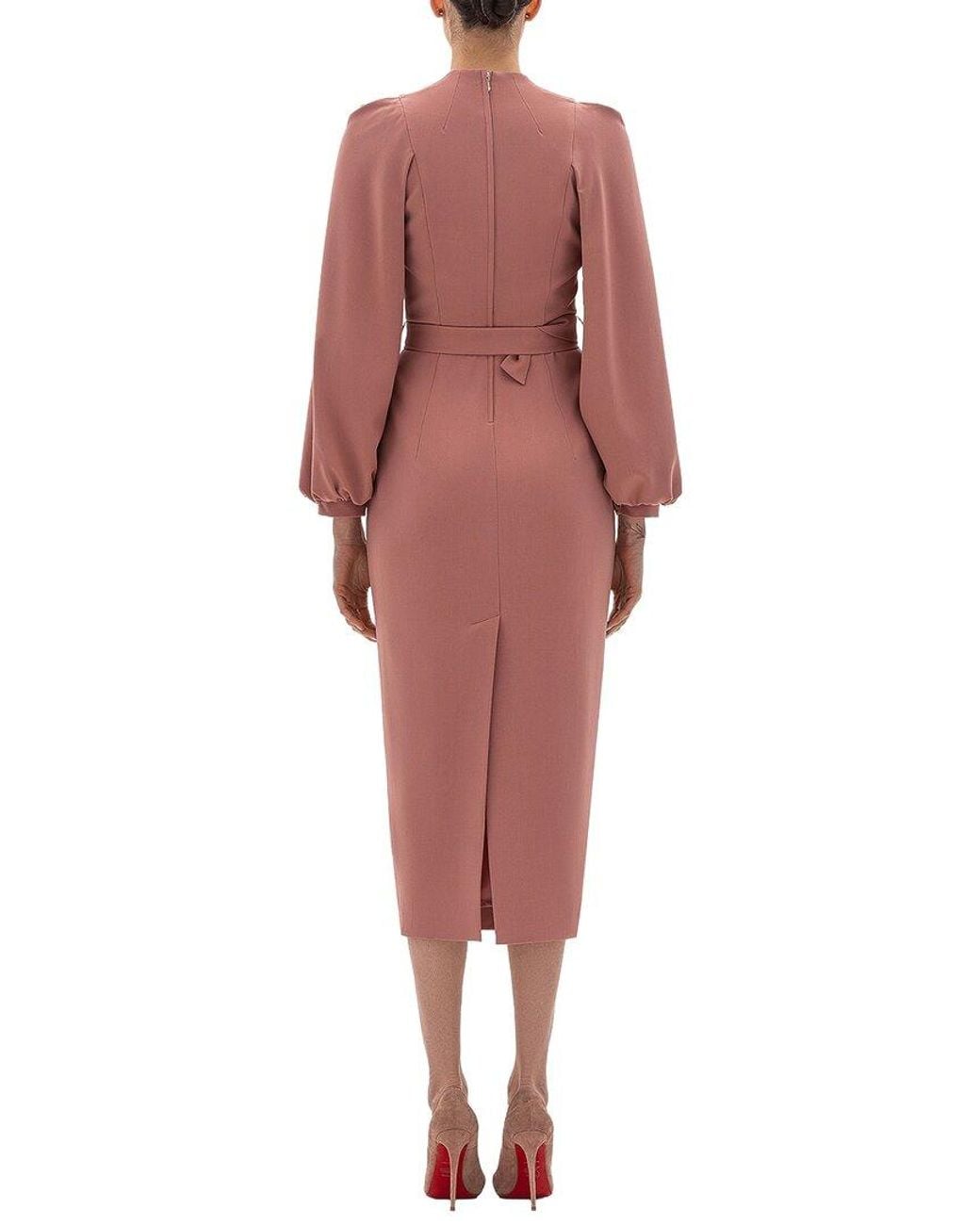BGL Red Midi Dress