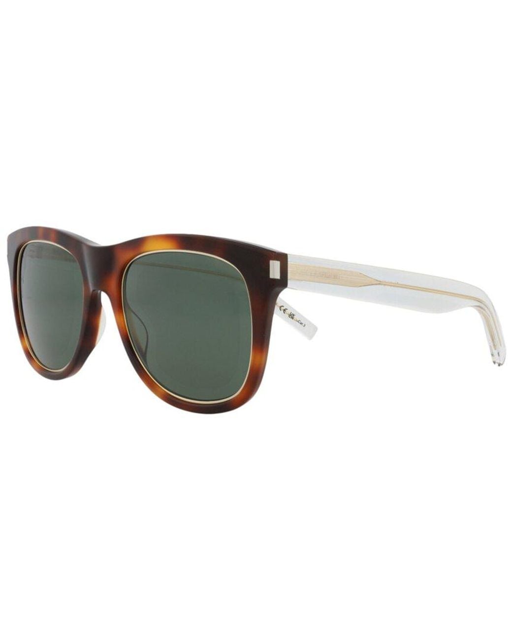 Saint Laurent Black Sl51Overri 56Mm Sunglasses