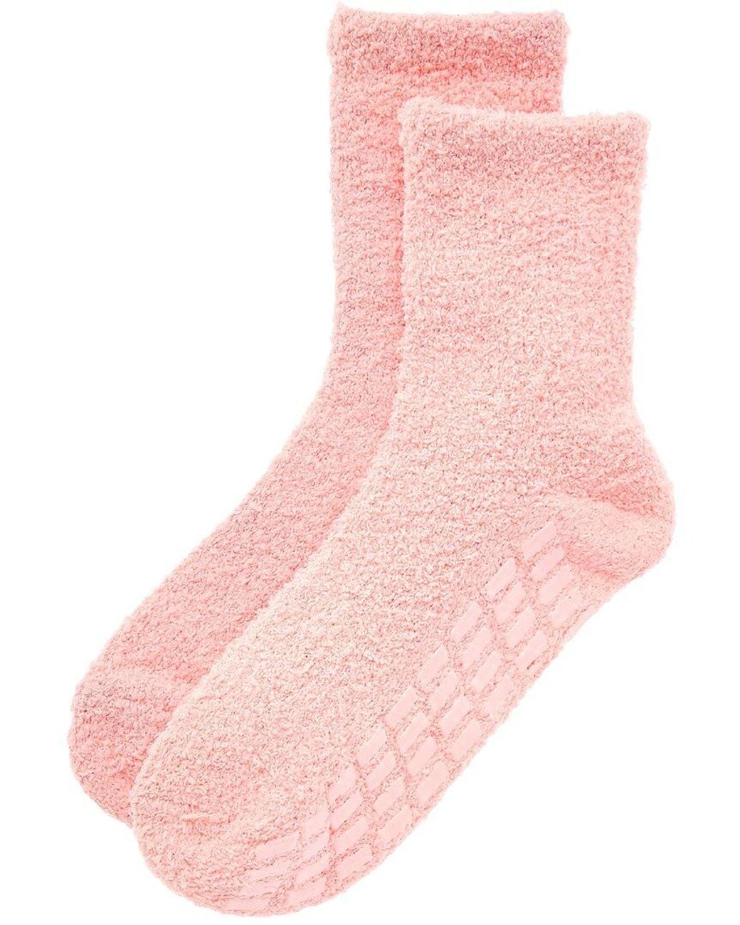 Haute Dreamz Pink 3Pc Velour Plush Pajama With Cozy Socks