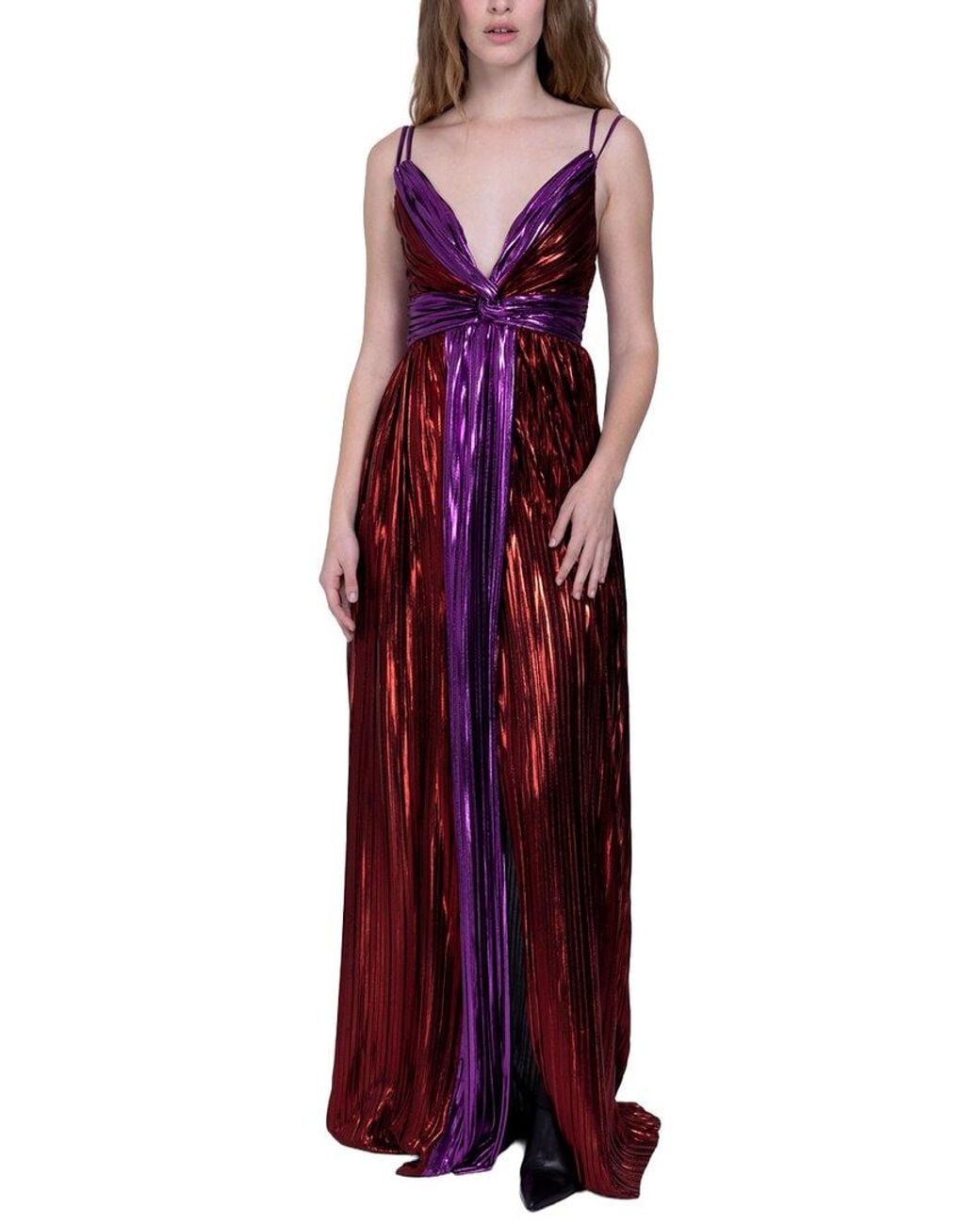 Sabina Musayev Purple Kaia Maxi Dress