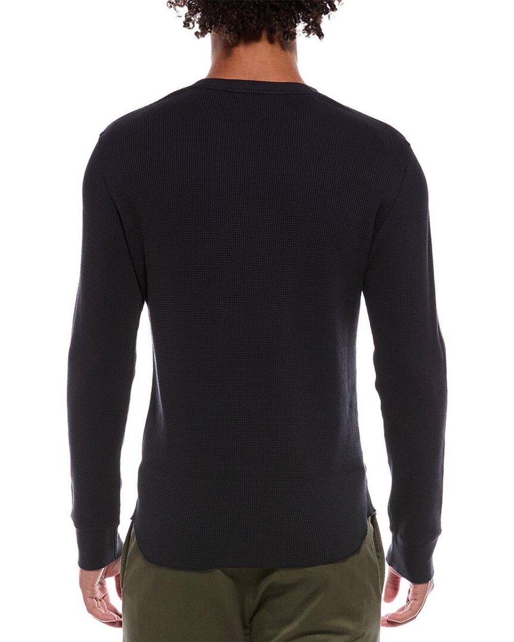 Vince Black Thermal T-Shirt for men