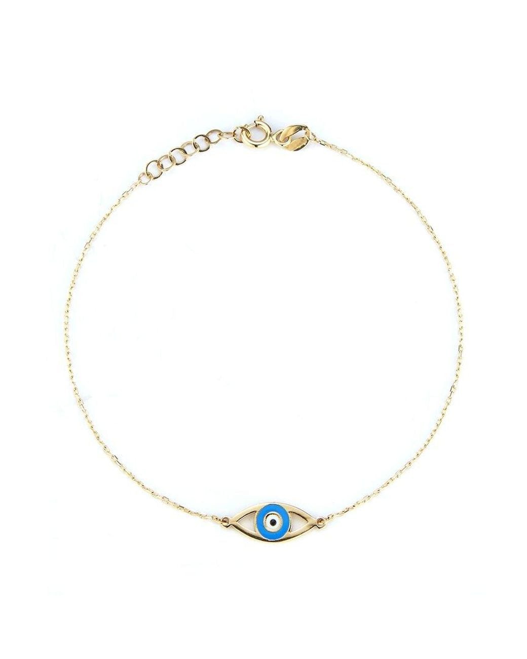 Ember Fine Jewelry Multicolor 14k Evil Eye Bracelet