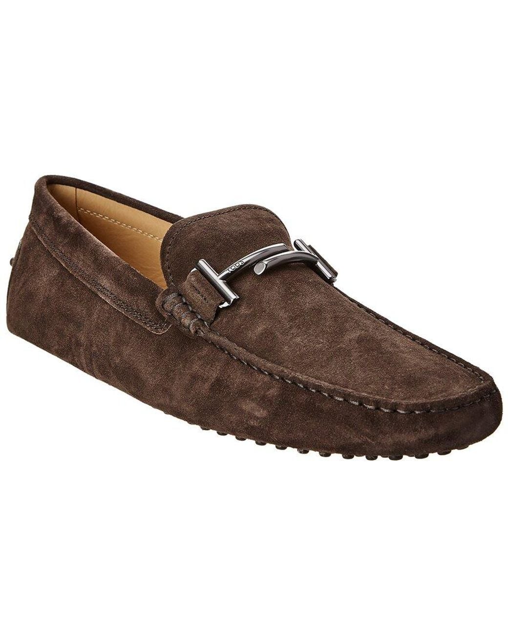 Tod's Brown Gommino Suede Loafer for men