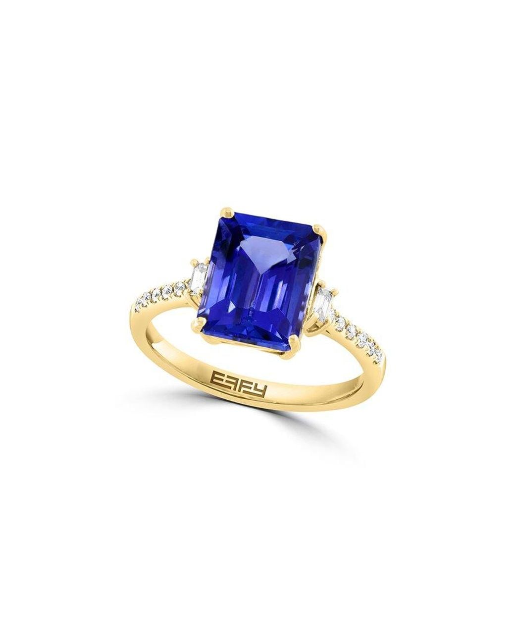 Effy Fine Jewelry Blue 14K 3.05 Ct. Tw. Diamond & Tanzanite Ring