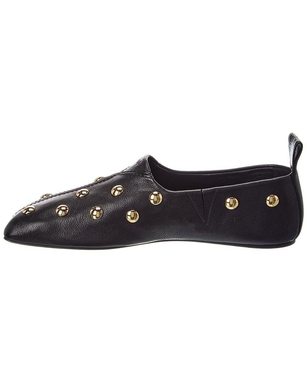 Chloé Black Rita Leather Flat