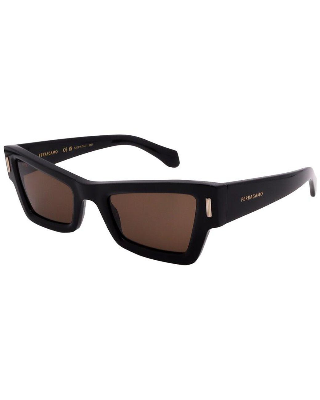 Ferragamo Black 53Mm Sunglasses