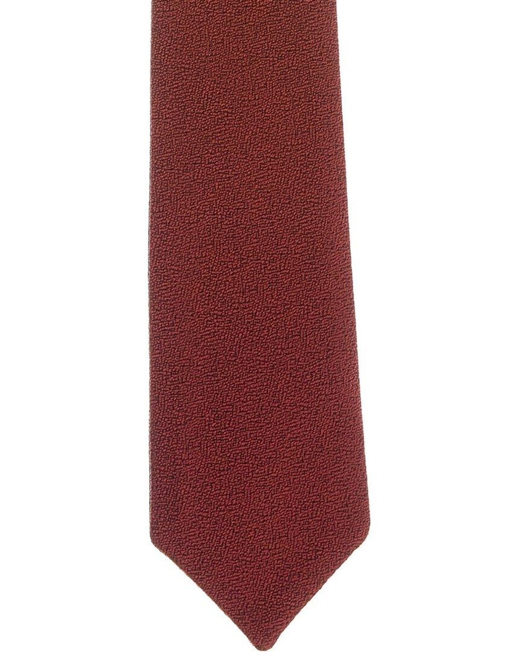 Canali Red Reversible Silk Tie for men