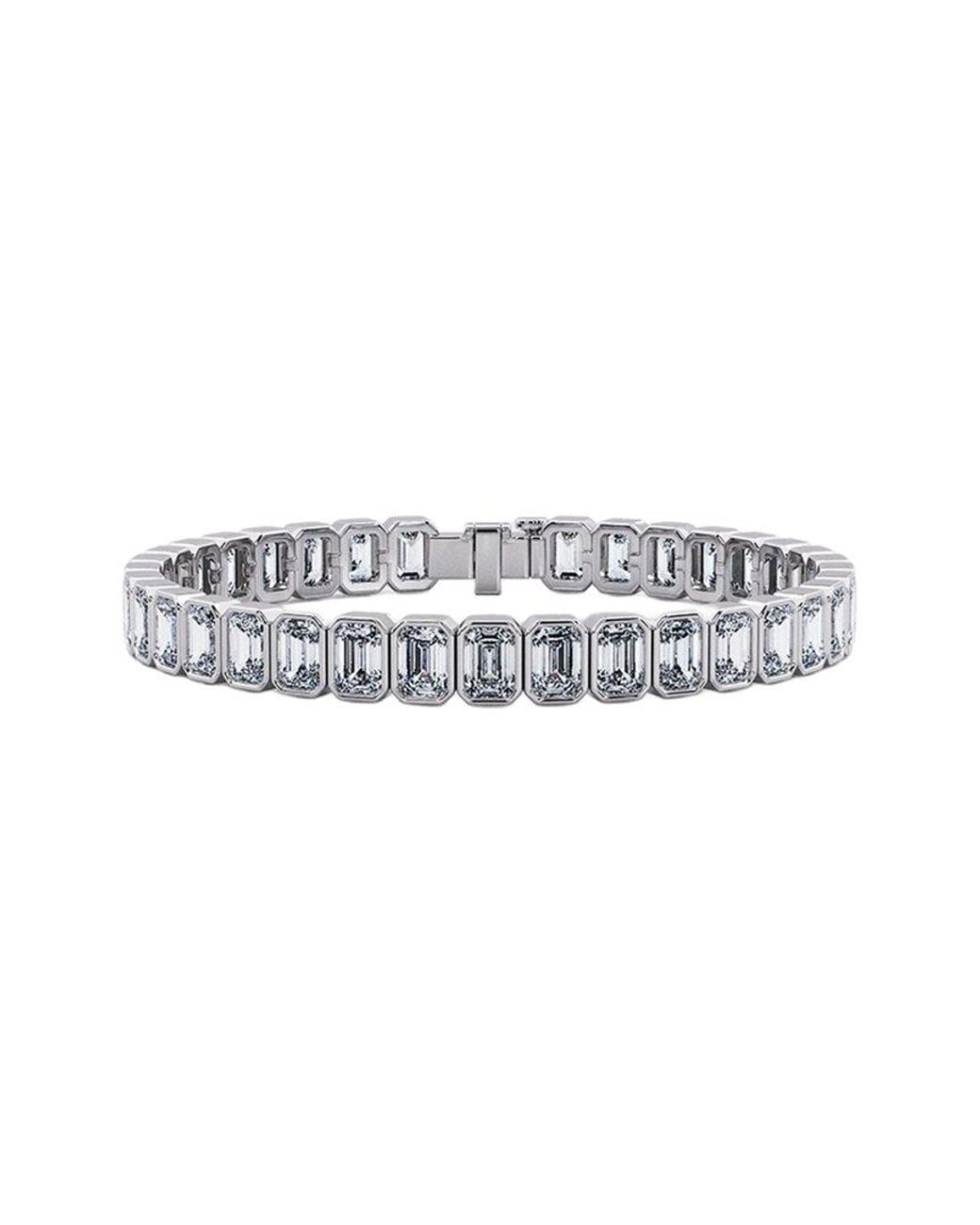 Lab Grown Diamonds White 14K 15.50 Ct. Tw. Lab-Grown Diamond Tennis Bracelet