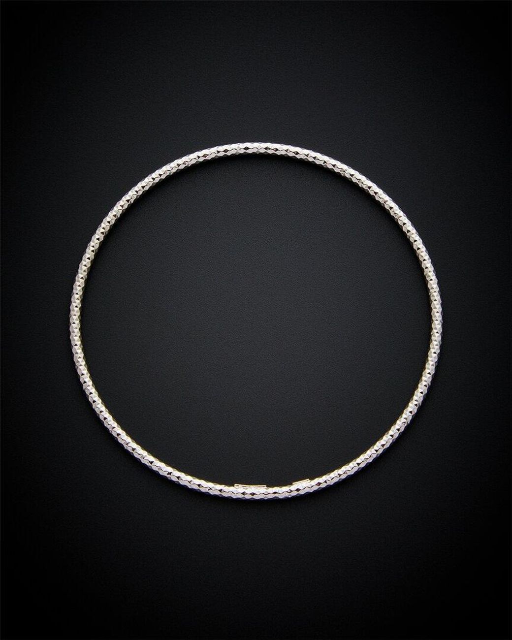 Italian Gold Black 14k Bangle Bracelet