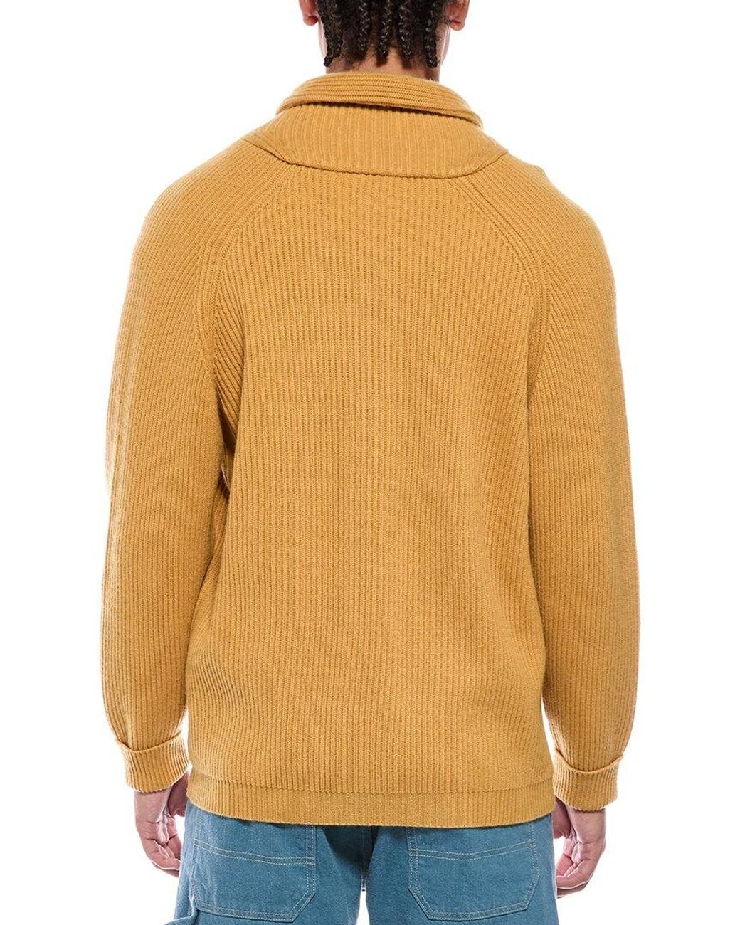 N.Peal Cashmere Natural Kensington 100% Cashmere Shawl Collar Cardigan for men