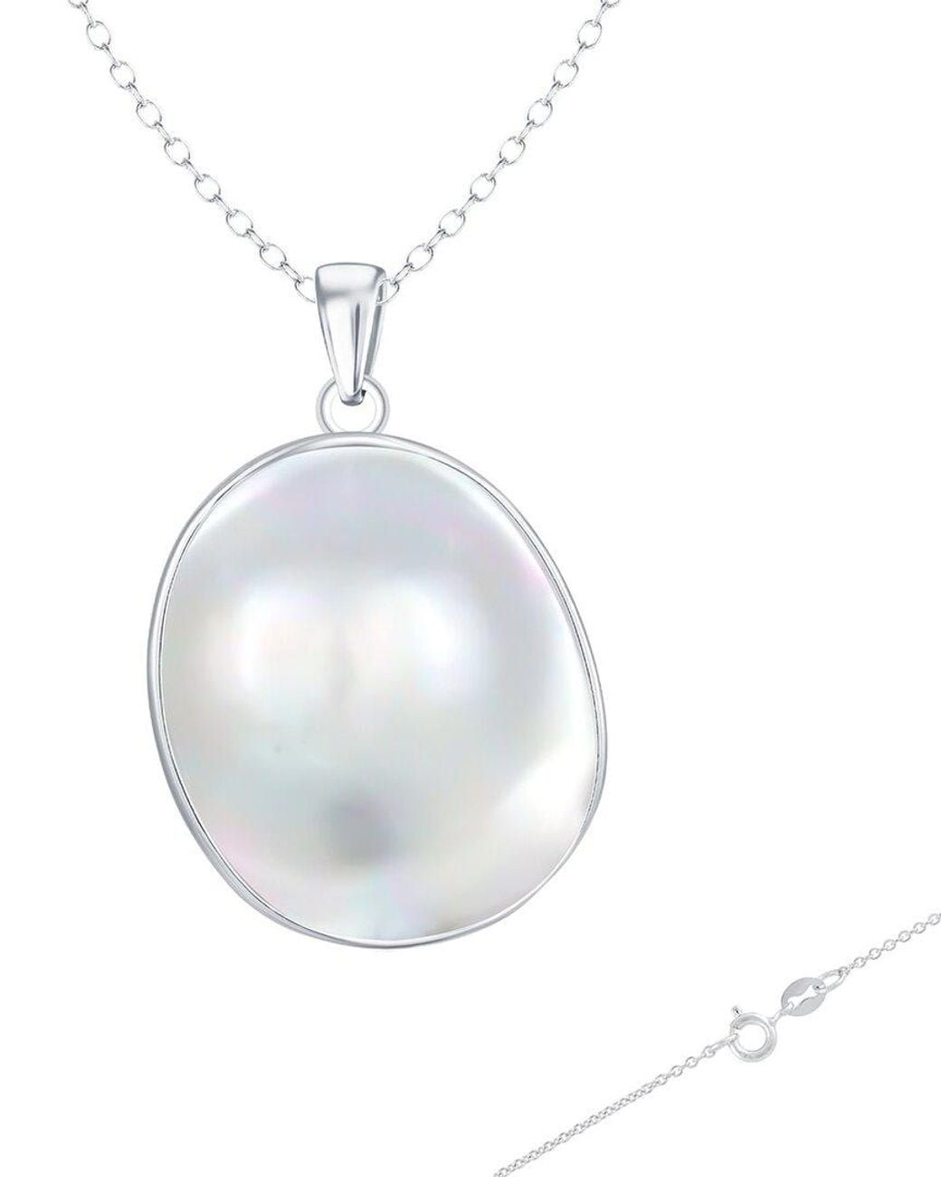 Splendid Metallic Pearl Plated Pendant