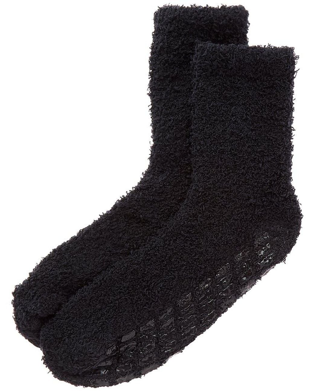 Haute Dreamz Black 3pc Velour Plush Jogger With Cozy Socks