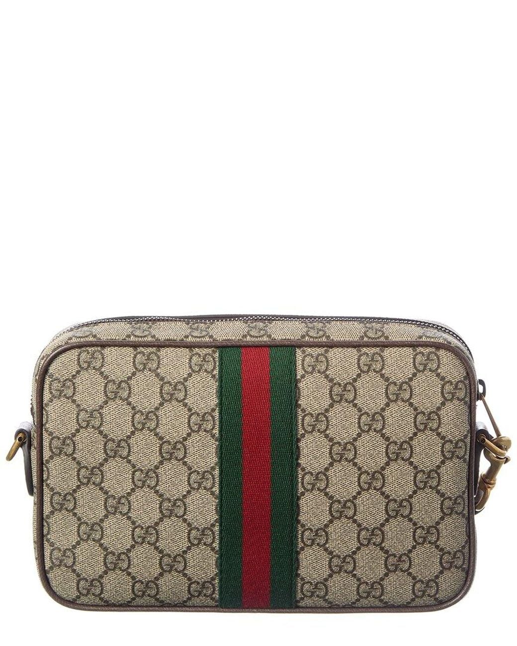 Gucci Gray Ophidia Small Gg Supreme Canvas & Leather Crossbody for men