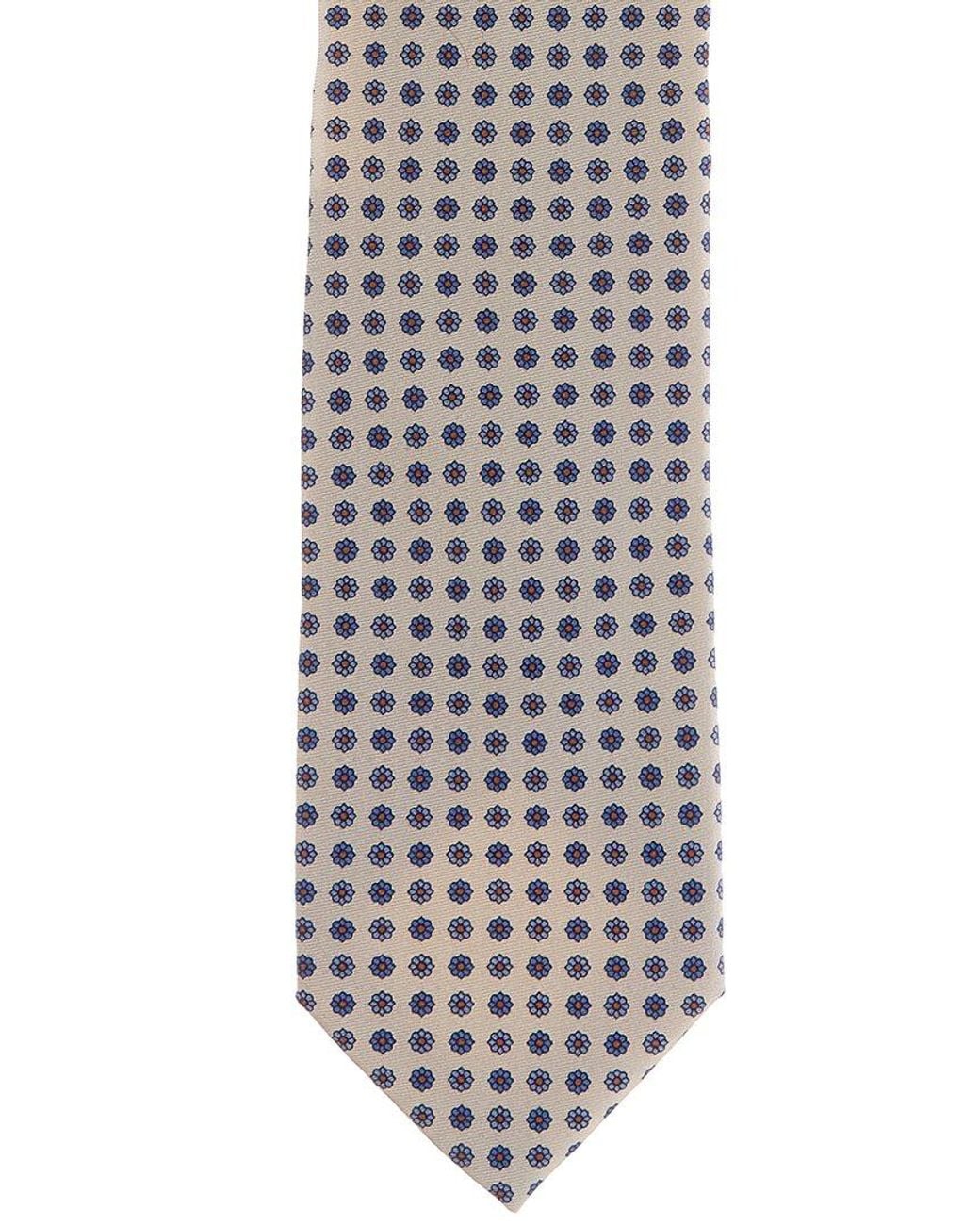 Canali Multicolor Flowers Silk Tie for men