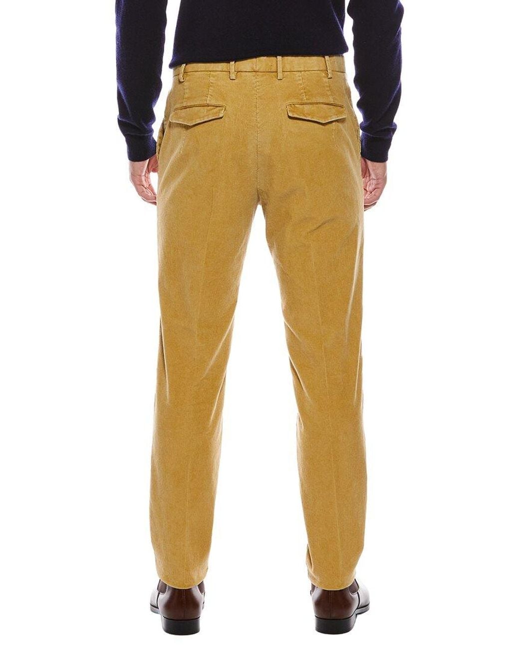 PT01 Yellow Corduroy Pant for men