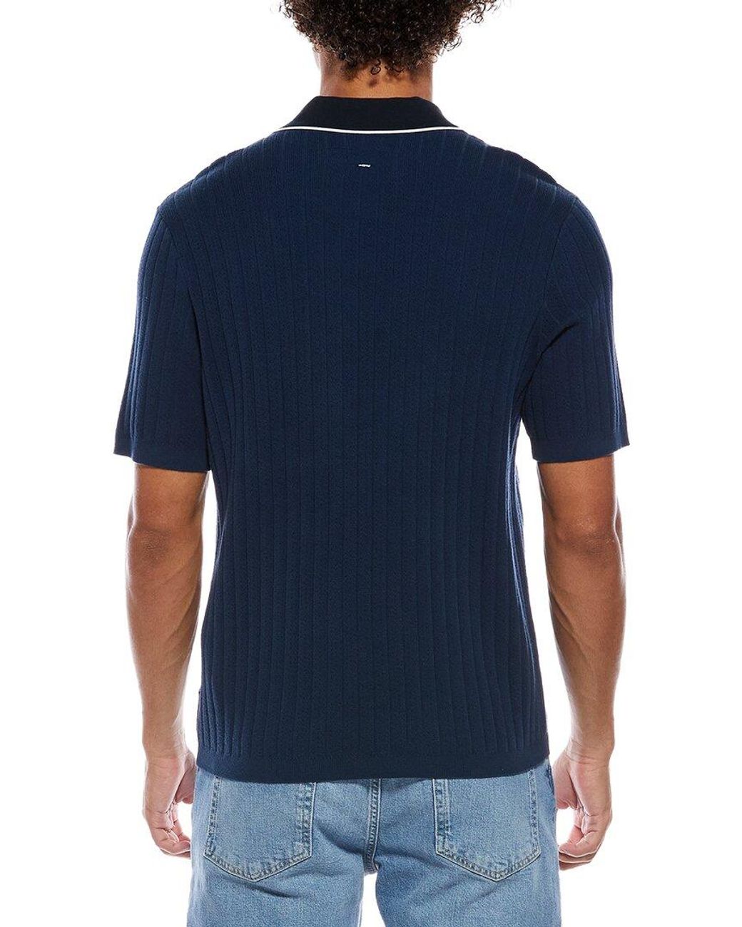 Rag & Bone Blue Sanford Polo Shirt for men