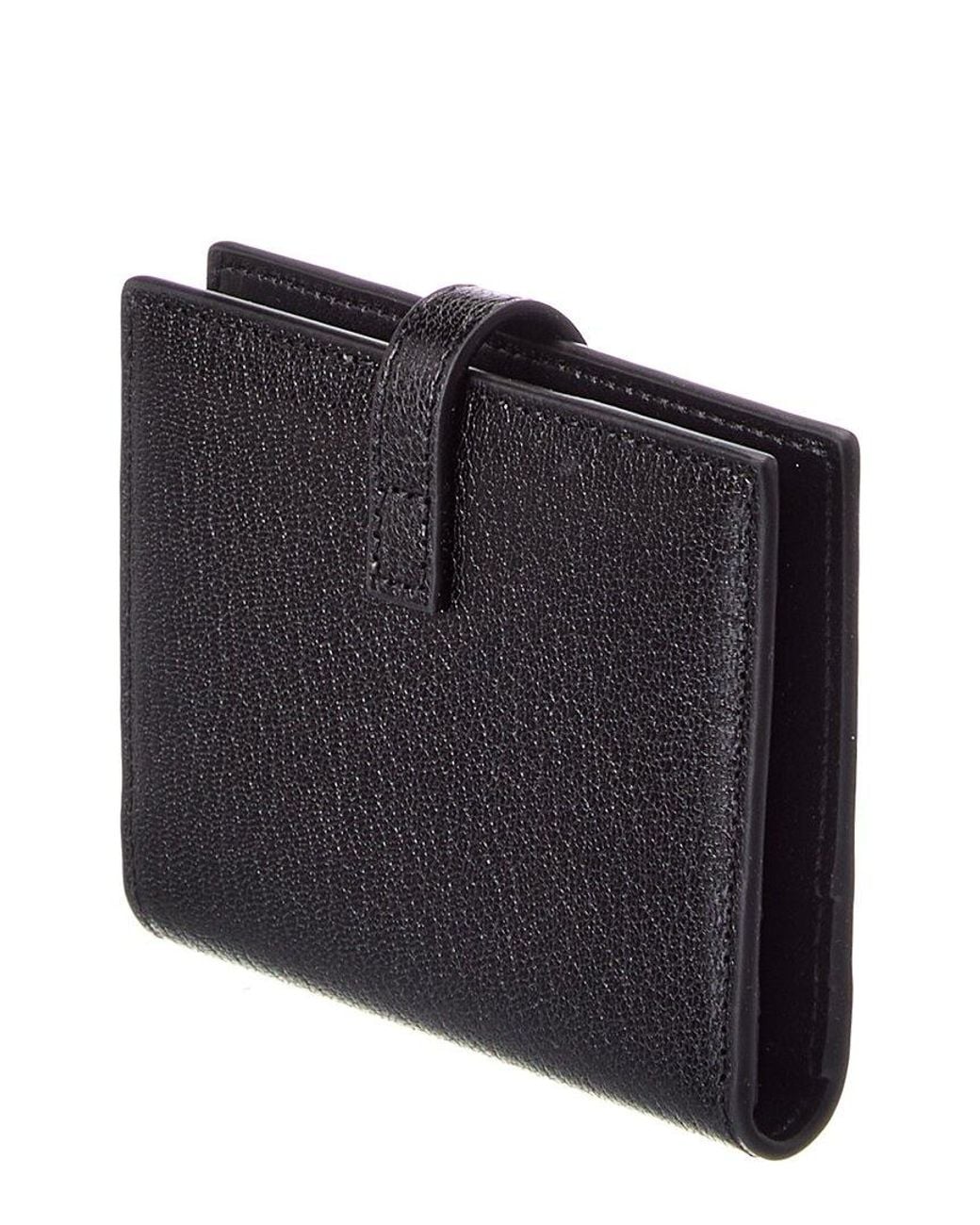 Céline Black Bifold Leather Card Holder