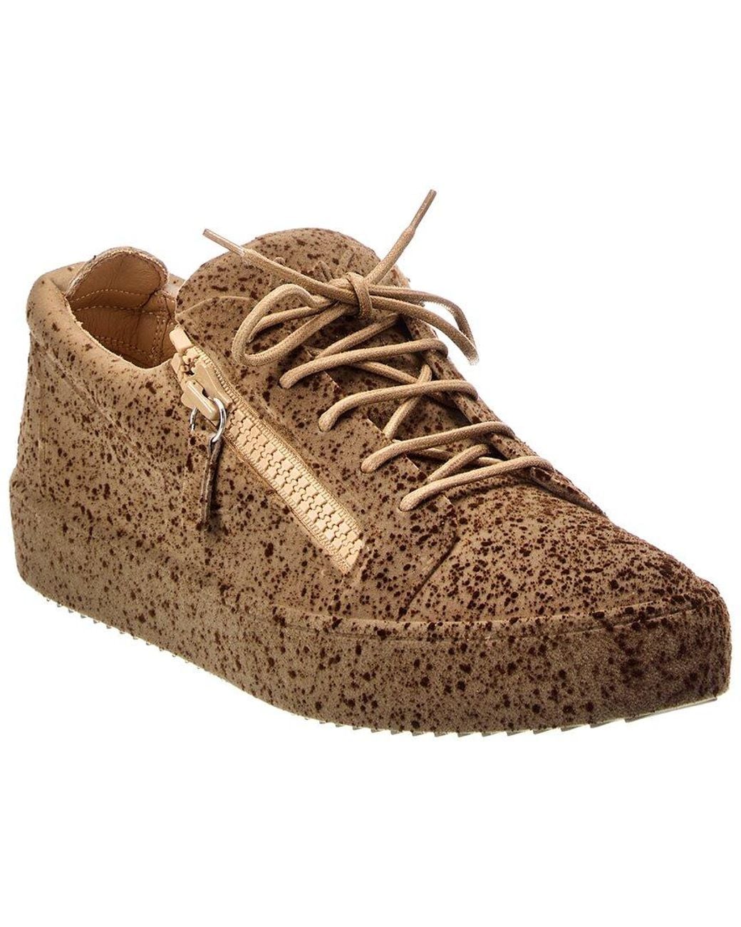 Giuseppe Zanotti Brown May London Velour Sneaker for men