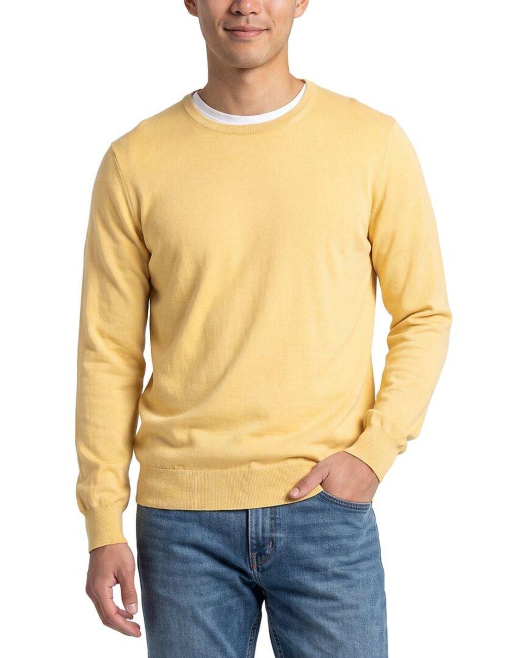 Gran Sasso Blue Wool Crewneck Sweater for men