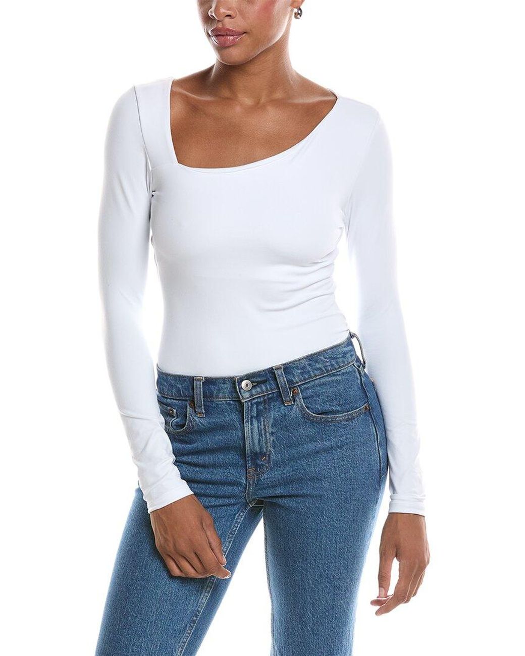Susana Monaco White Diagonal Top