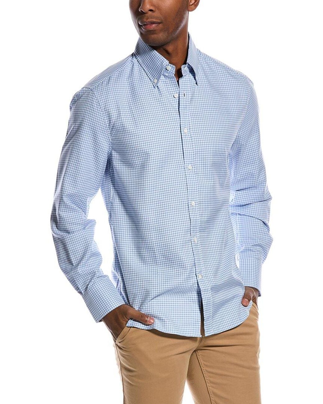 Brunello Cucinelli Blue Shirt for men