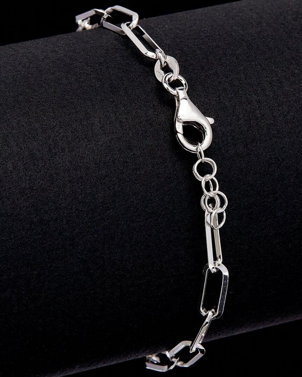 Meshmerise Black 18k Over Silver 0.18 Ct. Tw. Diamond Circle Bracelet