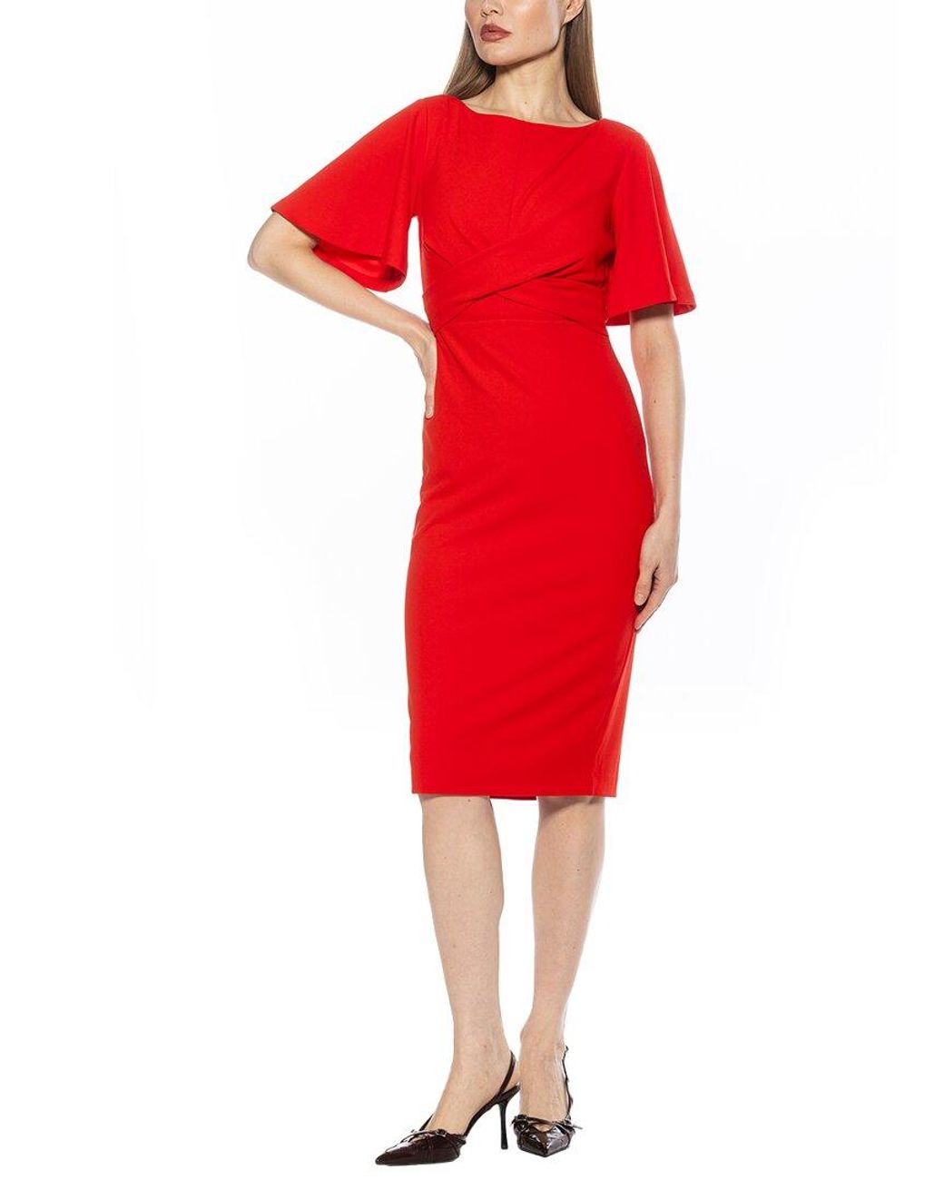 Alexia Admor Red Ariah Sheath Dress