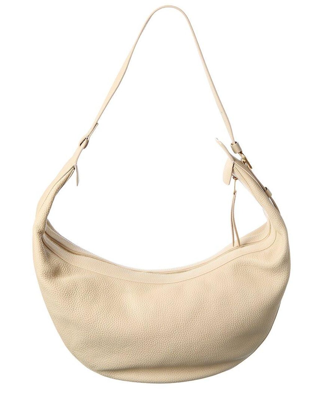 Khaite Natural Augustina Leather Hobo Bag
